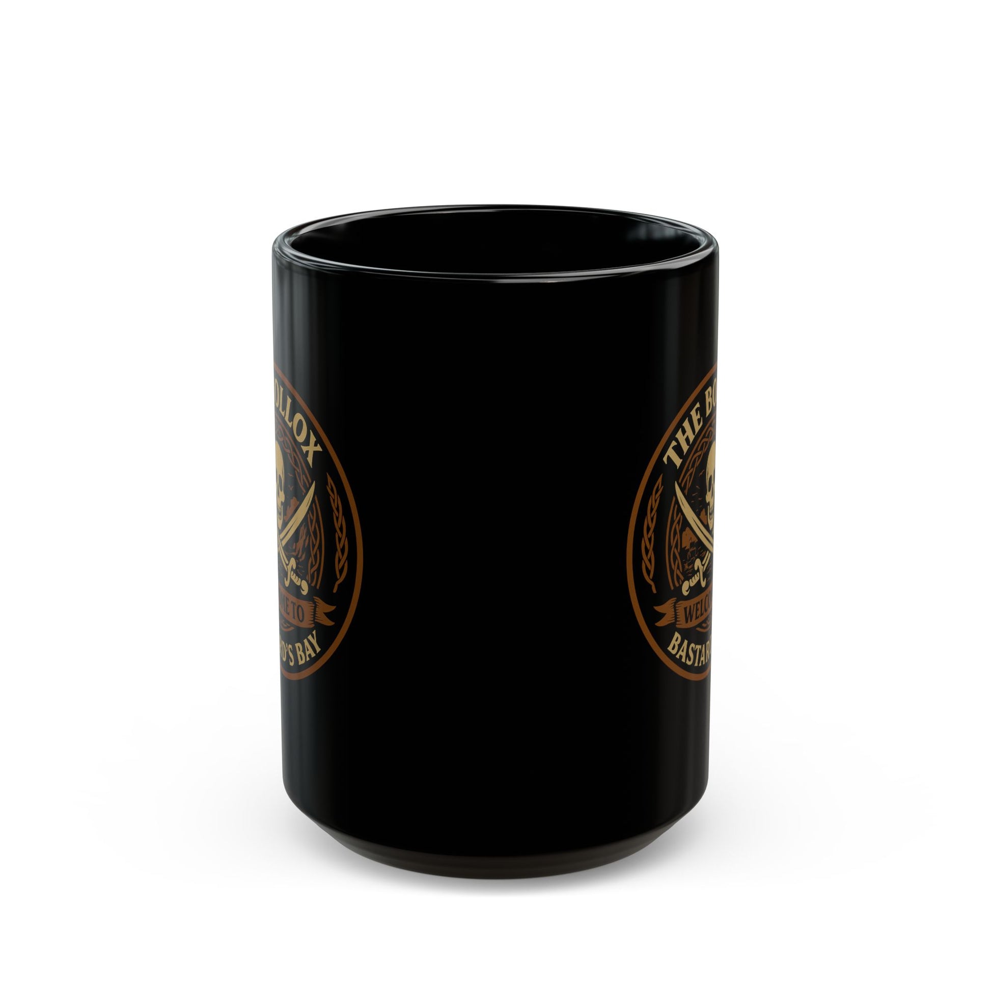 Welcome to Bastards Bay Black Mug (egg)