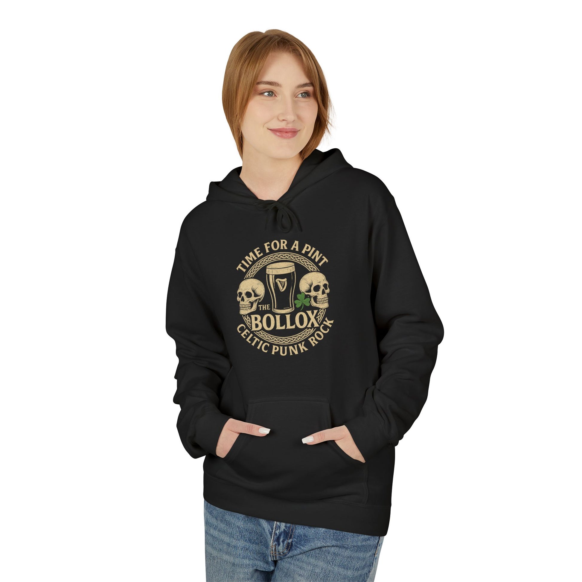 The Bollox – Celtic Punk Rock “Time for a Pint” Hoodie
