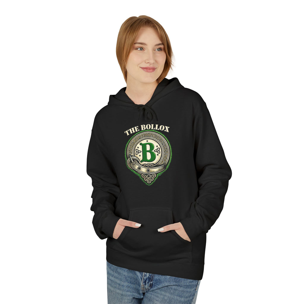 The Bollox – Classic Celtic “B” Hoodie (Black)