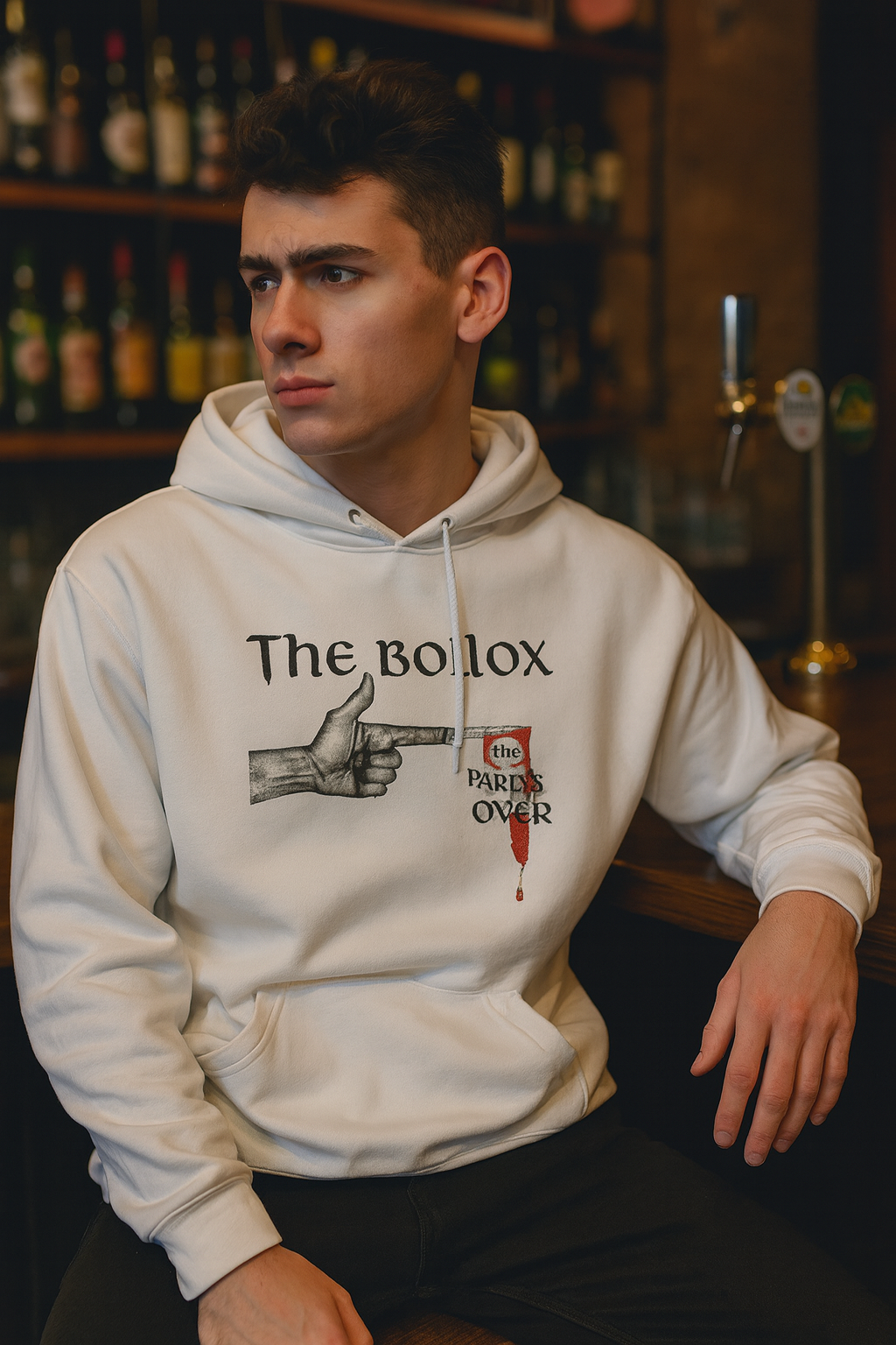 Unisex The Party’s Over Hoodie White