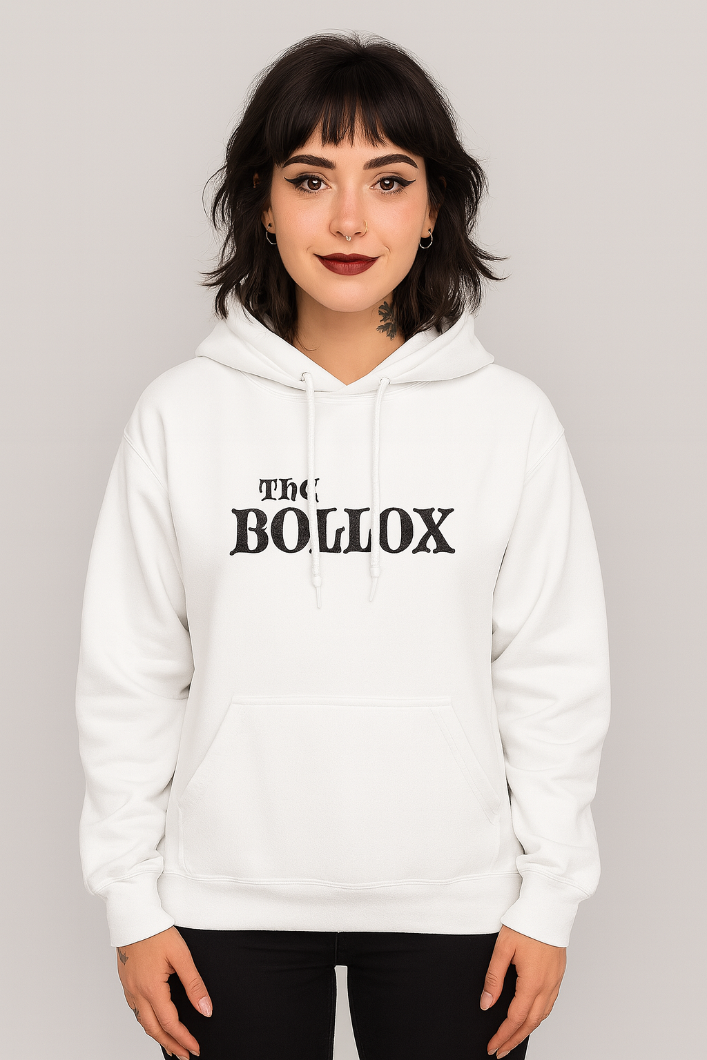 The Bollox Hoodie White