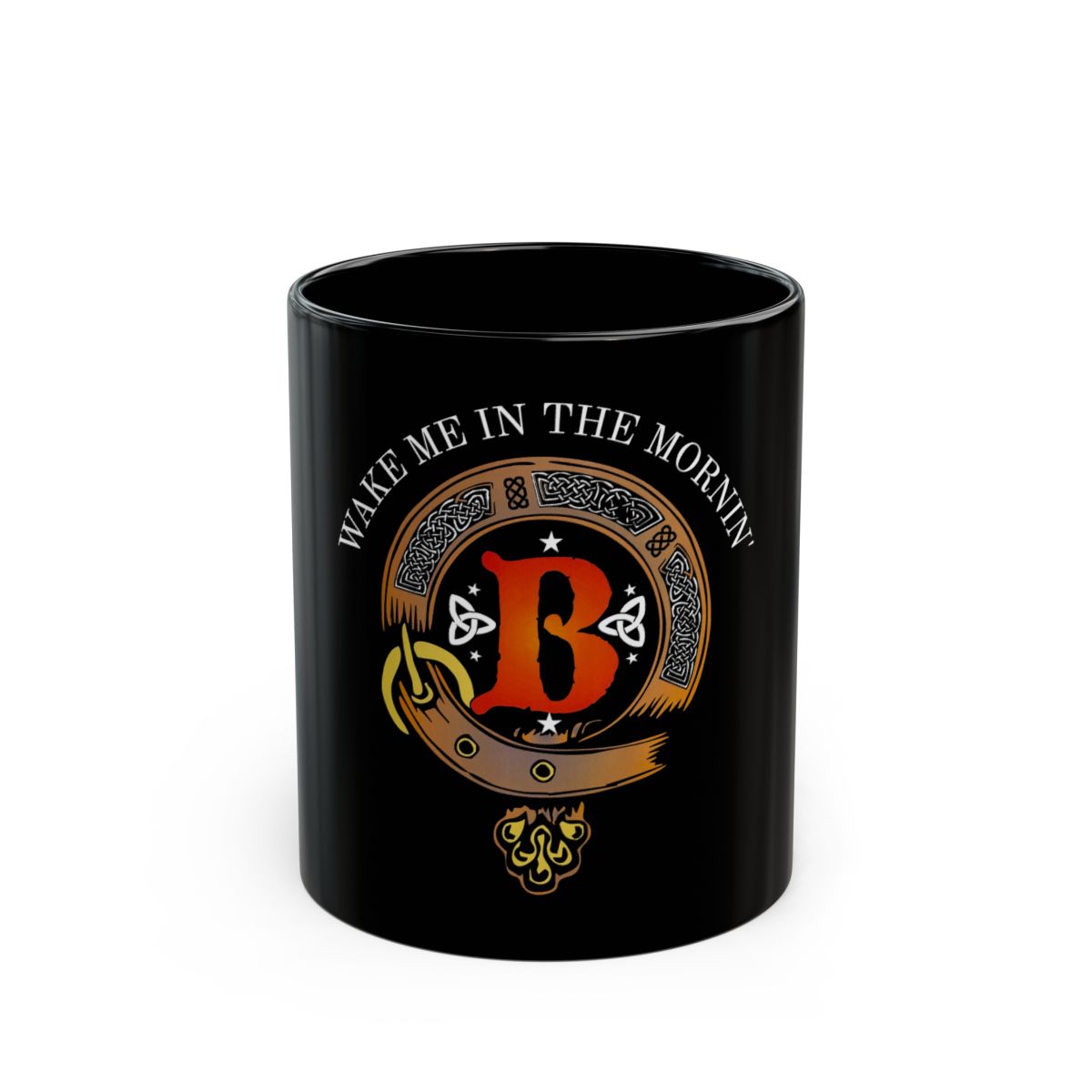 Wake Me In The Morning Logo Mug Black